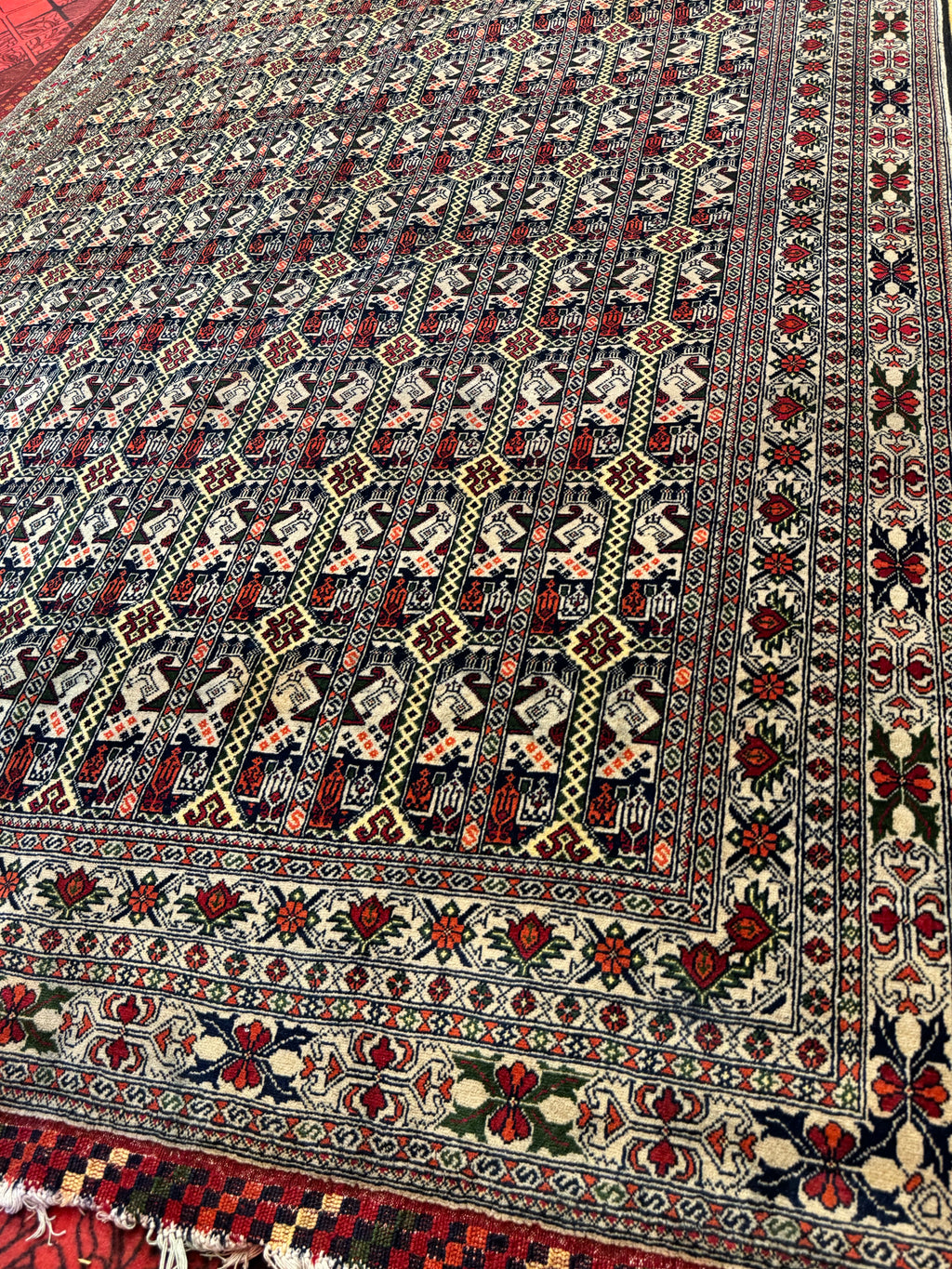 Ala Bakhmal Carpet | Slate Gray & Ochre