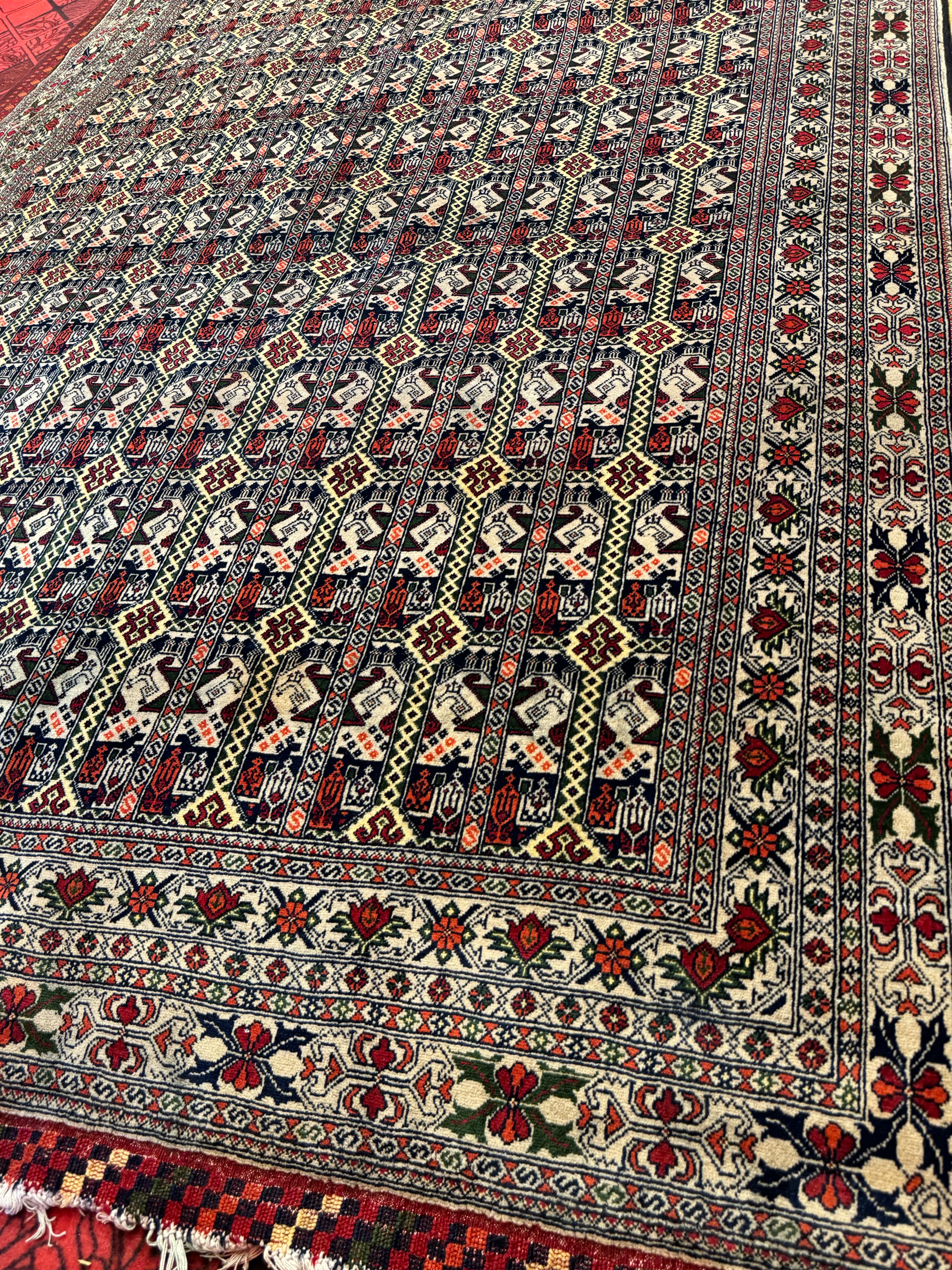 Ala Bakhmal Carpet | Slate Gray & Ochre
