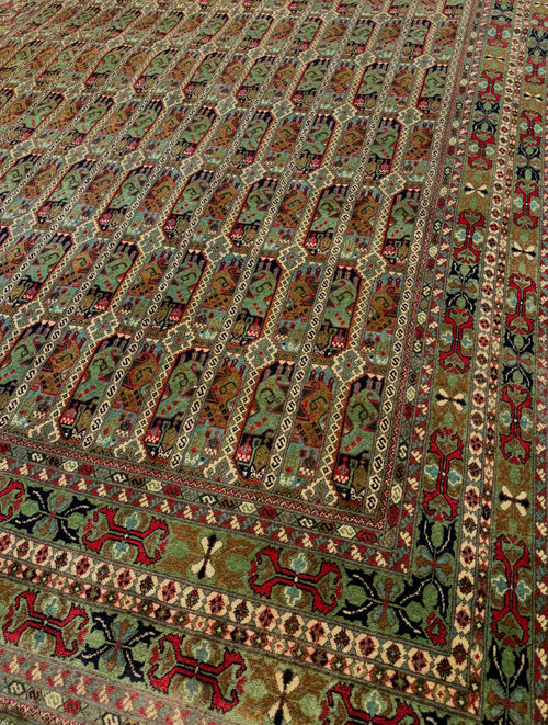 Ala Bakhmal Carpet | Sage & Forest Green